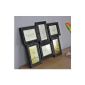 Photo Frame Poetry black New baroque frame collage 6 photos glass