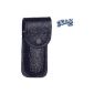 Herbertz - Case Leather Belt Black Herbertz - for folding knife 11cm round (Clothing)