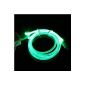 Vktech 1M LED Glowing USB Data Cable Charger for Samsung S3 S4 Blackberry HTC Nokia and other Android Smartphone (Green) (Electronics)