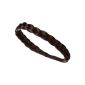 Love Hair Extensions hair band, braided, large, Dark Brown (Personal Care)