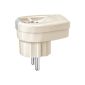 Merten 128 474 SCHUKO angled plug with toggle switch and indicator light, white (tool)