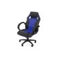 MY SIT Silverblue RACING CHAIR SEAT OFFICE IN PU LEATHER (Kitchen)