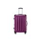 Lila 2048 twin roles suitcase suitcase trolley trolleys Hard XL / 76cm / 115L plus 25% expansion (Luggage)
