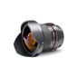 Walimex Pro 8mm 1: 3.5 Fisheye II DSLR lens (removable lens hood, IF) for Pentax K lens mount black (Accessories)