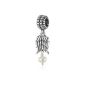 Pandora Women's Charm 925 sterling silver freshwater cultured pearl white