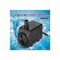 Three New Couleur® 1000 L / H Aquarium pump ultra-quiet anti-corrosive water submersible acid-resistant and durable for aquarium water, fountains spout and hydroponiques- EU decision systems (Others)