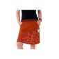 Vishes - Alternative Clothing - Embroidered cotton skirt layered look with pockets (Textiles)