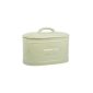 Ib Laursen - bread pan with lid, Material: Ceramic, Color: Apple Green, Shape: Oval (household goods)