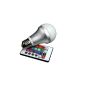Technaxx RGB LED bulb / spotlight E27 4.2Watt multicolor (color change) dimmable included infrared remote commander (household goods)