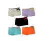 5-pack ladies panties motive elegant woman with hat in different colors, color: Type 2; Size: S / M (Textiles)