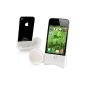 Support speaker silicone Mini Speaker White Station Iphone 4 4G 4S (Electronics)