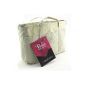 Periea - Storage bag / pouch / purse organizer, 13 pockets with secret pocket 24x16x6cm - Alice beige (Luggage)