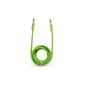 niceeshop (TM) 1m Green 3.5mm male to male stereo audio jack cable AUX Cable for iPod MP3 MP4 CD (Electronics)