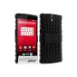 Avizar - Hull Protection Shockproof to OnePlus One - Bimaterial Black (Electronics)