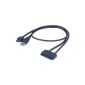 Akasa AK-CBSA03-80BK eSATA cable for SATA 2.5 HDD / SSD (Accessory)