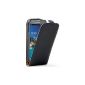 Black Ultra Slim Leather Case Cover for Samsung Galaxy S4 Active (GT-i9295) - Flip Case Pouch Cover + 2 Screen Protector Films (Electronics)