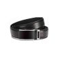 Leather belt, automatic belt, leather belt with elegant automatic buckle, width: 3,1 cm