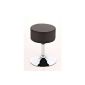 CLP Kitchen Stool ANNA, timeless design and maximum functionality, Ø 38 cm, seat height 51 cm (up to 11 colors can be selected) brown