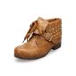 MQ23 ladies comfortable ankle boots with lacing and metal rivets MQ1621 (Shoes)