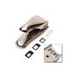 Incutex card punch puncher Schneider Dual SIM Cutter for iPhone MicroNanoWorld 5S 5C 4S 4 and iPad mini, Samsung Galaxy Note 2 3, S3, S4 Mini, S5, with 2 adapters + Pin, Silver (Electronics)