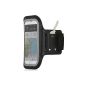 Wicked Chili Easy Action Dual Sport Armband for Apple iPhone 6 (4.7 inches) (arm circumference: 25 - 40 cm, headphone jack, key compartment) black (accessories)