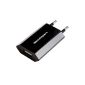Black USB to AC charger for iPhone 6, iPhone 5, iPhone 4 & 4S, iPhone 3GS / 3G, iPod Touch, Galaxy S, Galaxy Note (Electronics)