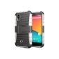 Case PROTEKTOR LG Nexus 5 16/32/64 GB (3G / WiFi / 4G / LTE) white and black with stand - Soft Silicone protective case with stand LG Google Nexus 5 - Price discovery accessories pouch XEPTIO box (Electronics)