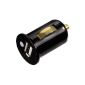 Hama Piccolino USB car charger for cigarette lighter, 650 mA, ideal for Apple, Samsung, Philips, Black (Electronics)