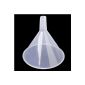 Funnel Plastic 150mm Transparent Kitchen / Laboratory / Garage / Car