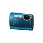 Olympus Mju TOUGH-3000 Digital Camera (12 Megapixel, 3.6x Zoom, 6.9 cm (2.7 inch) display, 3m waterproof, 1GB internal memory) Turquoise Blue (Office supplies & stationery)