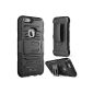 Hull iPhone 6 4.7 i-Blason [Serie Prime] Protective Case with stand function and belt clip for iPhone 6 (Black) (Wireless Phone Accessory)