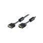 Wentronic Monitor extension (15-pin HD connector to 15-pin HD connector, SVGA, XGA) 15m black (Accessories)