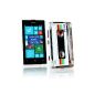 Me Out Kit FR TPU Gel Case for Nokia Lumia 520 - multicolored vintage / retro cassette (Wireless Phone Accessory)