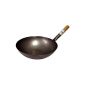 An authentic wok, as it should be for Asian cooking