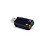 CSL - External USB sound card with Virtual Surround Sound, Plug & Play (Electronics)