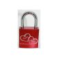 Love lock with engraved TOP OFFER Padlock ABUS lock (Office supplies & stationery)