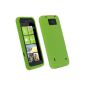 Green iGadgitz Silicone Case Cover for HTC Titan Windows Smartphone + Screen Protector (Electronics)