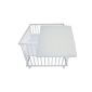 Playpen white stained beech with 100x100 mattress (Baby Product)