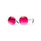 Sunglasses rimmed glasses with round lenses and spring hinges retro style. 8058PC -available in different colors (Textile)