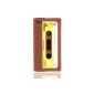 IProtect ORIGINAL RETRO STYLE HIGH CLASS CASSETTE / TAPE Silicone Case / Brown for iPhone 4 (Electronics)