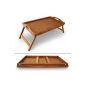 Bamboo tray - bed tray with folding legs (household goods)