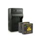 New - 4in1 Charger + 2x Battery DMW-like BLG10 DMW-BLG10E for Panasonic Lumix DMC-GF6 | Lumix DMC-GX7 and much more ... [Li-ion;  750mAh;  7.2V] (Electronics)