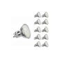 LE 3.5W MR16 GU10 LED lamps replace 50W halogen lamps, 300lm, warm white 3000K 120 ° Abstrahwinkel, LED bulbs, LED lamps, 10-pack