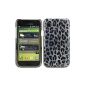 Prima Case - Leopard (Grey / Black) Hard Case Hard Back Cover for Samsung Galaxy S i9000 / i9001 Plus S (Electronics)