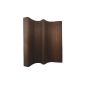 Screen storage deco wooden dark brown bamboo XXL-
