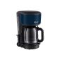 Russell Hobbs 20134-56 Colours Royal Blue Glass coffee, innovative shower head technology, rapid heating system, 1.25 L (household goods)