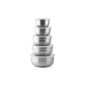 Stainless steel bowls with lids