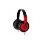 iDance SEDJ 700 DJ headphones red (Electronics)