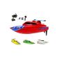 Speed ​​Boat Pro 2.4GHz - RC Remote Controlled Boat 2.4GHz digital fully proportional remote control, ship speedboat model with top speed up to 30km / h, speed boat, Racingboat, Ready-to-Run, Top Design, New (Toys)