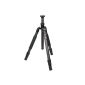 SIRUI T-1204X Traveler travel tripod (Carbon, height: 140,5cm, weight: 0,94kg, load capacity: 10kg) with bag and strap (Electronics)